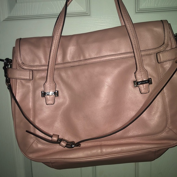 Blush pink coach leather satchel - Picture 2 of 3